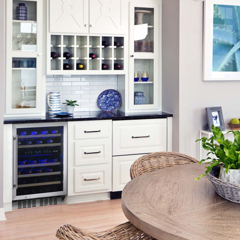 Image of NewAir 24" Built-In 46 Bottles Stainless Steel Wine Cooler (NWC046SS01)