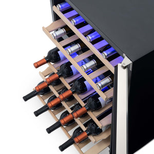 NewAir 24" Built-In 46 Bottles Stainless Steel Wine Cooler (NWC046SS01)