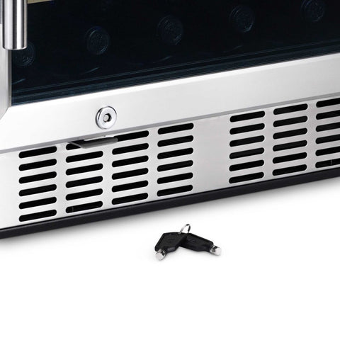 Image of NewAir 24" Built-In 46 Bottles Stainless Steel Wine Cooler (NWC046SS01)