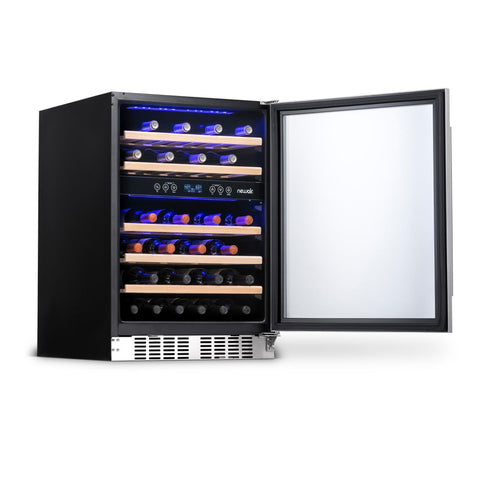 Image of NewAir 24" Built-In 46 Bottles Stainless Steel Wine Cooler (NWC046SS01)