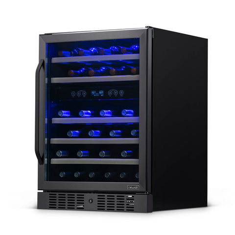 Image of NewAir 24" Built-In 46 Bottles Stainless Steel Wine Cooler (NWC046BS00)