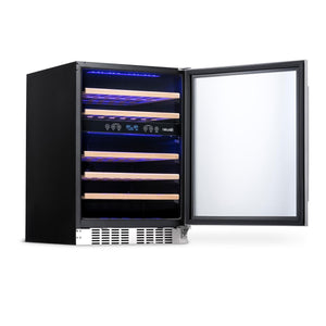 NewAir 24" Built-In 46 Bottles Stainless Steel Wine Cooler (NWC046SS01)