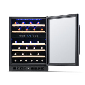 NewAir 24" Built-In 46 Bottles Stainless Steel Wine Cooler (NWC046BS00)