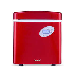 NewAir 16" Freestanding 50 lbs Easy to Clean Red Ice Maker (AI-215R)