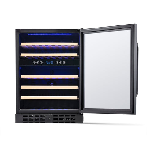 Image of NewAir 24" Built-In 46 Bottles Stainless Steel Wine Cooler (NWC046BS00)