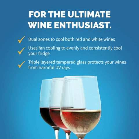 Image of NewAir 24" Built-In 46 Bottles Stainless Steel Wine Cooler (NWC046SS01)