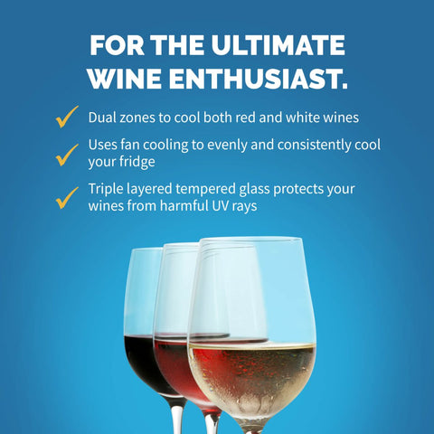 Image of NewAir 24" Built-In 46 Bottles Stainless Steel Wine Cooler (NWC046BS00)