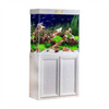 Front View of the AquaDream 50 Gallon White Oak Wood Aquarium AD-860-WO